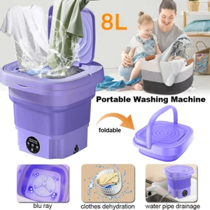 8L Mini Washing Machine Portable Compact Sterilization Drying Laundry Machines - Picture 1 of 12