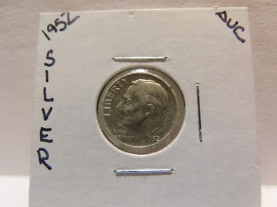 1952 Roosevelt Dime 90% Silver - Image 1 of 2