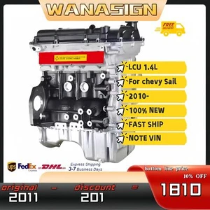 Conjunto de motor de bloque largo para Chevrolet AVEO Sail Sedán C14 LCU 1,4 L L4 Aveo Car - Imagen 1 de 8