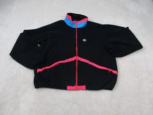 VINTAGE Woolrich Jacket Mens Large Black Fleece Sigmet Gear Adult USA 80s 90s* - Picture 1 of 14