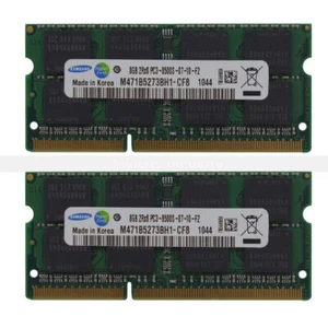 Samsung 16GB 2x8GB DDR3 PC3-8500 DDR3-1066MHz 204Pin So-dimm Laptop Memory Ram - Picture 1 of 5