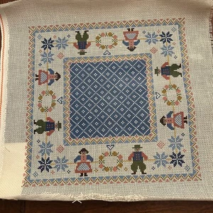 Susan Treglown Vintage Hand-painted Needlepoint Canvas With Stich Guide G323 - Picture 1 of 9