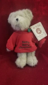 Boyd's Brown Bear Approx. 8" # 904365 "Beary Merry Christmas" - Picture 1 of 6