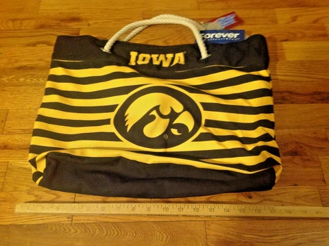 Iowa Hawkeyes - Tote Bag - Nautical Stripes - NEW Cover