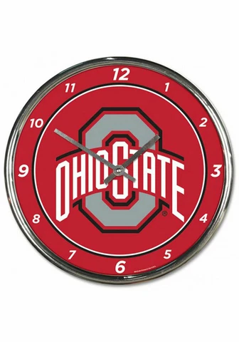 Ohio State Buckeyes Chrome Wall Clock Cover