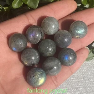 10pcs Wholesale Natural labradorite ball quartz crystal Energy Healing 15mm+ - Picture 1 of 6