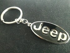  Jeep  porte-clés logo noir Renegade, Wrangler, Willys, CJ, Cheerokee NEUF