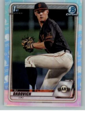 2020 Bowman Chrome Draft Refractors #BD148 RJ Dabovich (ref 125667) - Image 1 of 2