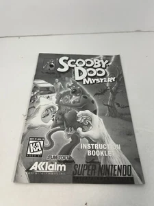 Scooby Doo Mystery SNES NUR HANDBUCH Original Super Nintendo schwarz & weiß - Bild 1 von 4