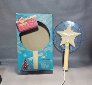 Vtg NOMA Lites Starlite Illuminated Tree Topper Light Up Star Plastic Glow Box - Picture 1 of 10