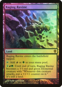 MTG FOIL Raging Ravine - Worldwake #141 - Picture 1 of 1