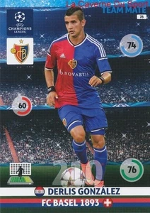 078 DERLIS GONZALEZ FC.BASEL  CARD CHAMPIONS LEAGUE ADRENALYN 2015 PANINI - Picture 1 of 1