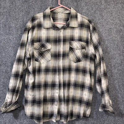 Camisa de franela manga larga Hurley para hombre talla XL tostada/multi Foto 1 de 4