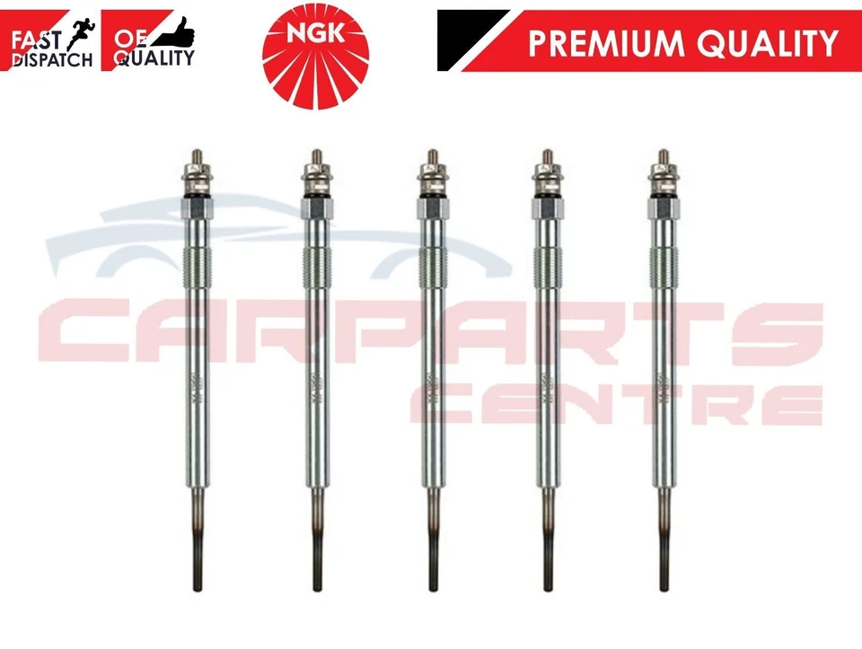 FOR FORD RANGER 4X4 3.2 TDCi ENGINE DIESEL GLOW PLUGS FULL SET OF 5 NGK PLUGS — 第 1/1 张图片