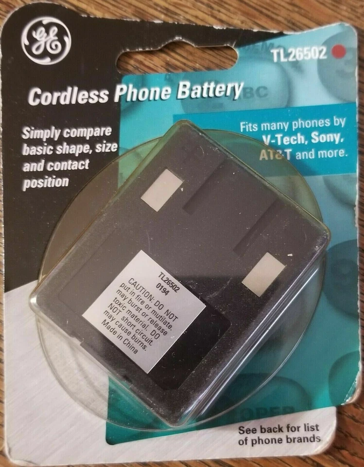GE TL26502 Nickel Cadmium Cordless Phone Ni-Cd Rechargeable Battery 3.6V 700mAh - Image 1 of 1