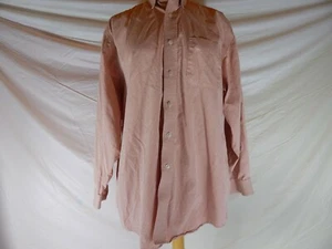 L.L. Bean 16 1/2- 33 Orange Button Down Shirt Single Needle Tailoring 100%Cotton - Picture 1 of 5