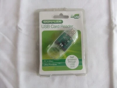 Signalex USB 2 Card Reader  PC/MAC  Clear - Image 1 of 4