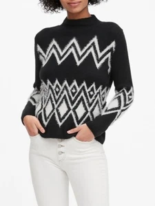 Suéter Banana Republic Moderno Fair Isle Cuello Simulado Pequeño - Imagen 1 de 7