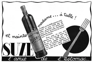 *** SUZE _ l'amie de l'estomac *** 1934 - pub. (24 x 16) // a261 - Imagen 1 de 1