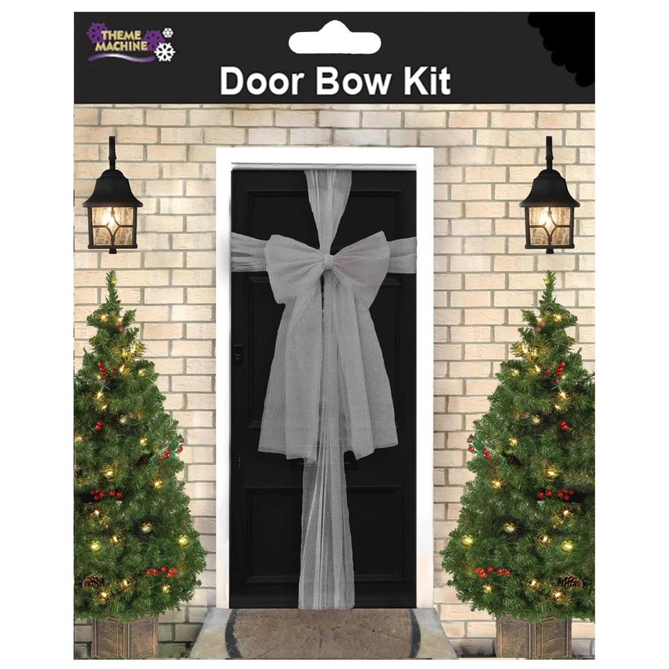 Natale Organza Porta Fiocco Kit - Argento - Immagine 1 di 1