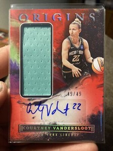 2023 Panini Origins WNBA Courtney Vandersloot Red /49 Liberty Auto Memorabilia