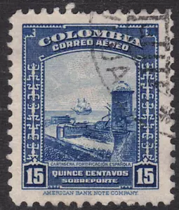 1948 Colombia SC# C153 - Cartagena Fortification - Used - Picture 1 of 2