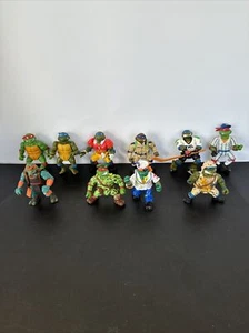 Mixed Lot Of 10 Vintage TMNT Ninja Turtle Action Figures 1980s & Early 90s NT12 - Picture 1 of 24