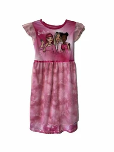 Barbie Pink Lace Overlay nightgown Costume Dress Girls size XS 4/5 - Picture 1 of 5