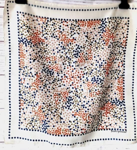 Jakymar Women's Scarf Bandana Handkerchief White Floral Vintage Italy Rare - Imagen 1 de 7
