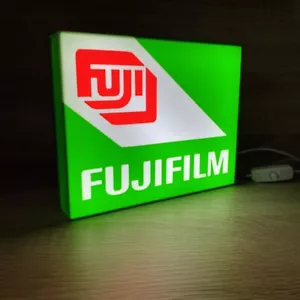 Fujifilm Logo Leuchtkasten 3D gedruckt USB LED Lampe Leuchtreklame für Kamera Deko - Bild 1 von 4