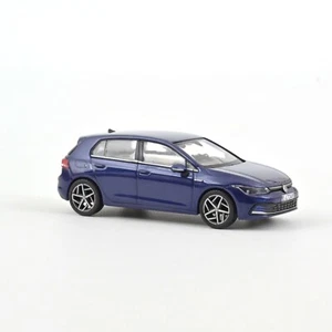 1/43 Volkswagen Golf VIII 2020 Blue Metallic with Case Model Car by Norev 840134 - Picture 1 of 5