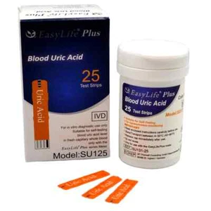25 EASYLIFE PLUS Blood Uric Acid Strips - Picture 1 of 3