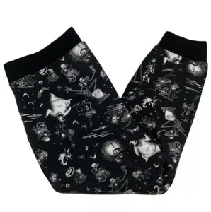Disney Nightmare Before Christmas taglia 1X pantaloni da jogging neri da donna - Foto 1 di 7