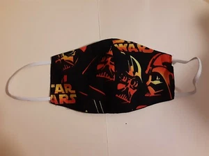 "STAR WARS"" MÁSCARA FACIAL DE ALGODÓN TAMAÑO ADULTO / CUBIERTA CON ALAMBRE PARA NARIZ Y FILTRO" - Imagen 1 de 20