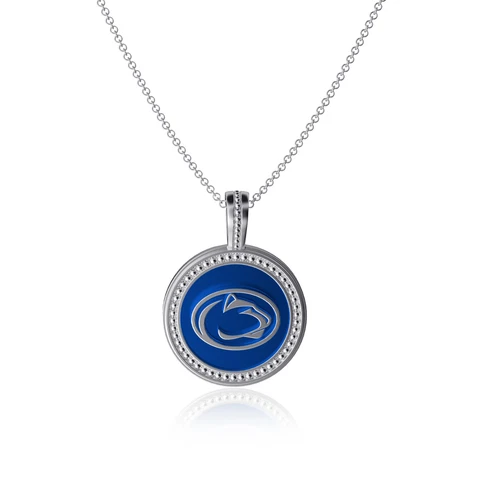 Women's Dayna Designs Penn State Nittany Lions Enamel Silver Coin Necklace Cover