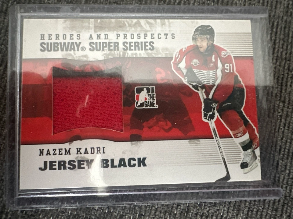 2009 ITG Heroes and Prospects Subway Super Series Jersey Black /60 Nazem Kadri - Image 1 of 2