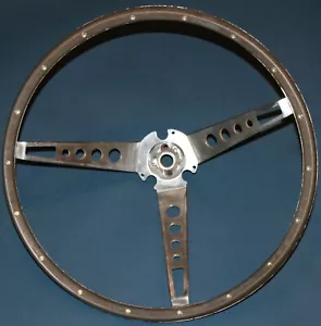 Volante de colección de grano de madera simulado 15 1/2 pulgadas en muy buen estado - Imagen 1 de 8