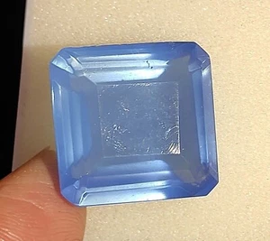 31.95Ct Natural Asscher Blue Opal Welo Australian Untreated Certified Gemstone - Picture 1 of 8