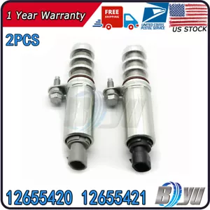 2Pcs New Variable Valve Timing VVT Solenoid 12655420 12655421 For GM Buick Chevy - Foto 1 di 11