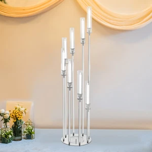 8-head Candle Holder Acrylic Clear Candle Stand for Wedding Birthday Party Decor - Picture 1 of 13