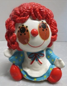 Vintage INARCO Raggedy Ann Ceramic Planter Flower Pot Vase, E-6229 Japan - Picture 1 of 11