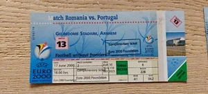 Ticket 2000 Romania vs. Portugal EURO 2000 #13 27147 - Picture 1 of 1