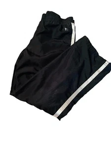 Danskin Jogger Track Pants Black White Stripe Girls Sz 7-8 - Picture 1 of 7