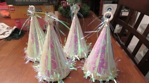 Set of 4 Multicolor Iridescent Balloon Weights Party Birthday Supplies - Picture 1 of 2