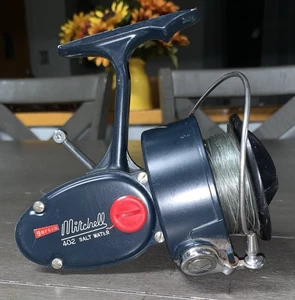 VINTAGE GARCIA MITCHELL 402 HIGH SPEED SALT WATER SPINNING REEL - Picture 1 of 17