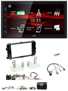 JVC USB Bluetooth Lenkrad DAB 2DIN Autoradio für Toyota Auris 2013-2015 schwarz - Bild 1 von 10