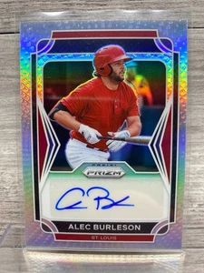 2021 Panini Prizm Draft Picks Auto Alec Burleson Argento Rifrattore #AU-AL Auto - Foto 1 di 2