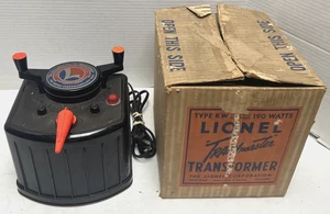 LIONEL KW 190 WATT TRANSFORMER WITH WHISTLE CONTROL RUNS 2 TRAINS IN OB, INSTRUC - Picture 1 of 16