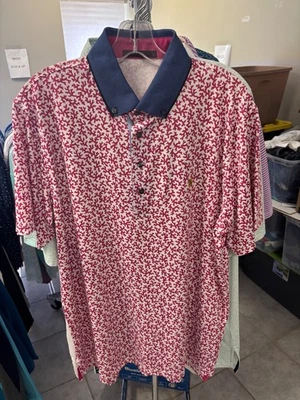 NUEVO CON ETIQUETAS POLO HOMBRE GRISSON CORAL DREAMS, TALLA: L, COLOR: ROSA/BLANCO (M8.20) Foto 1 de 3