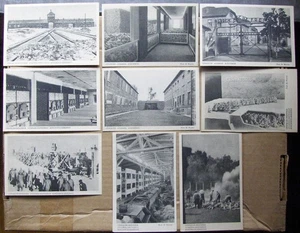 10 polnische Ansichtskarten Auschwitz-Birkenau unbespielt datiert 1952. - Bild 1 von 6